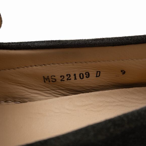 950$ Salvatore Ferragamo Gancini Bit Brown Suede Driving Loafers Moc US 9 D main image 12